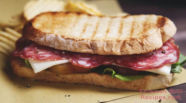 Italian Panini Sandwich - Foreman Grill Recipes