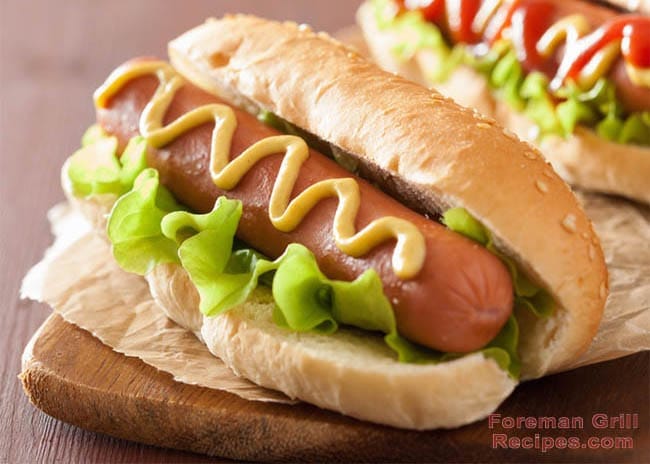 George foreman grill hot dogs