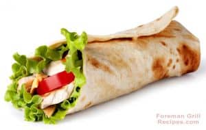 Foreman Grill Grilled Chicken Wrap