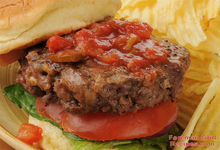 Stuffed Salsa Burgers Recipe