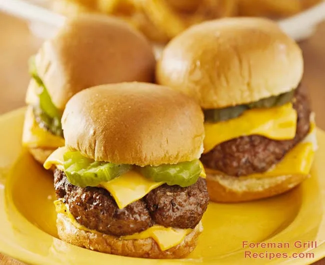 Easy Foreman Grill Sliders Recipe