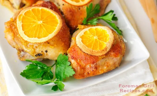 Grilled Orange Chicken Foreman Grill