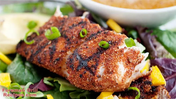Foreman Grill Blackened Mahi-mahi