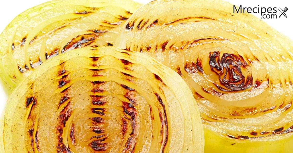 Foreman grill grilled onions