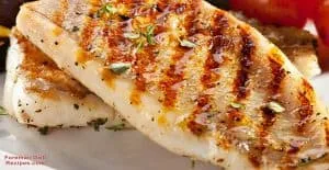 Grilled trout on a foreman grill