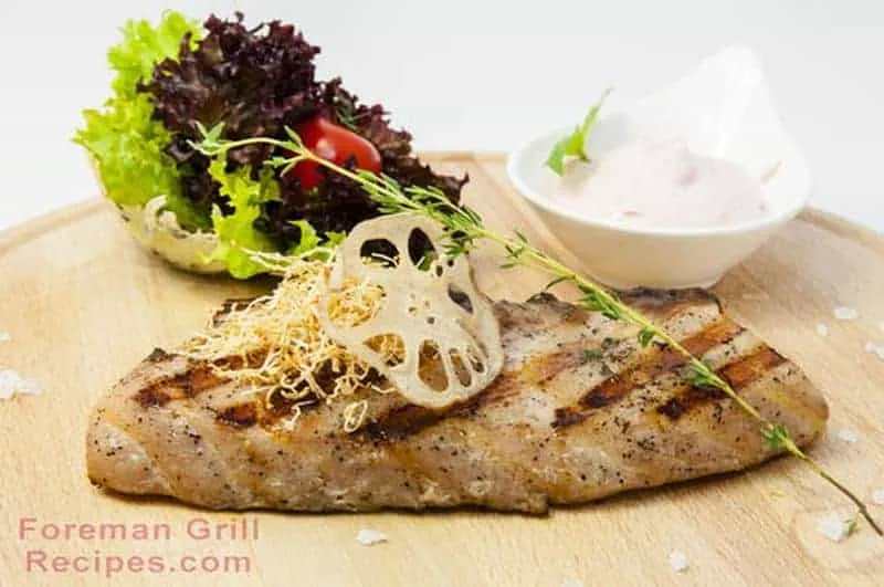 Cat fish in a Foreman grill