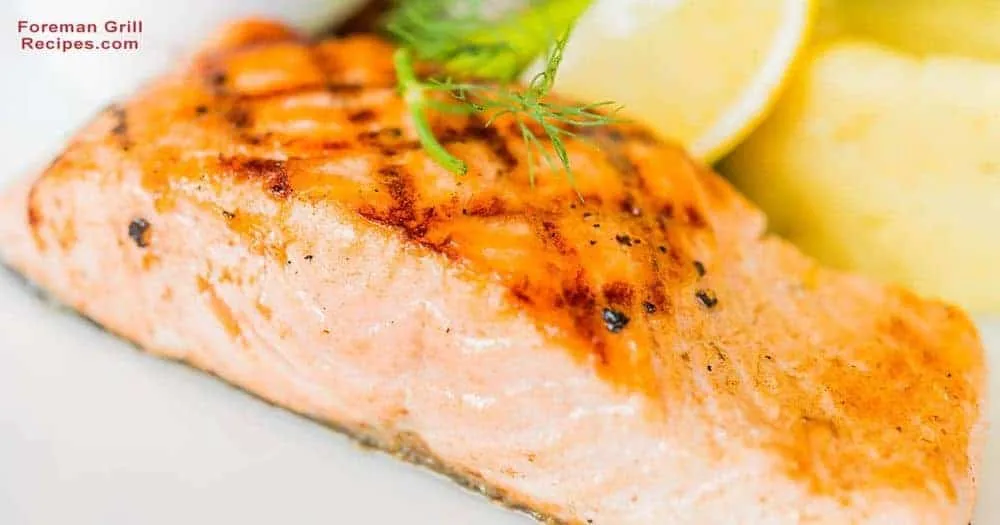 Easy grilled salmon in a foreman grill