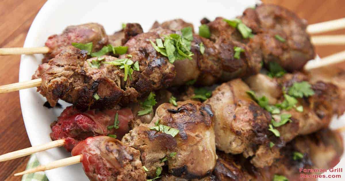 Delicious Grilled Chicken Livers with Herbs and Lemon Recipe