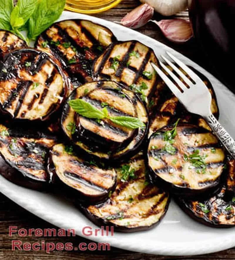 Eggplant in a Foreman grill
