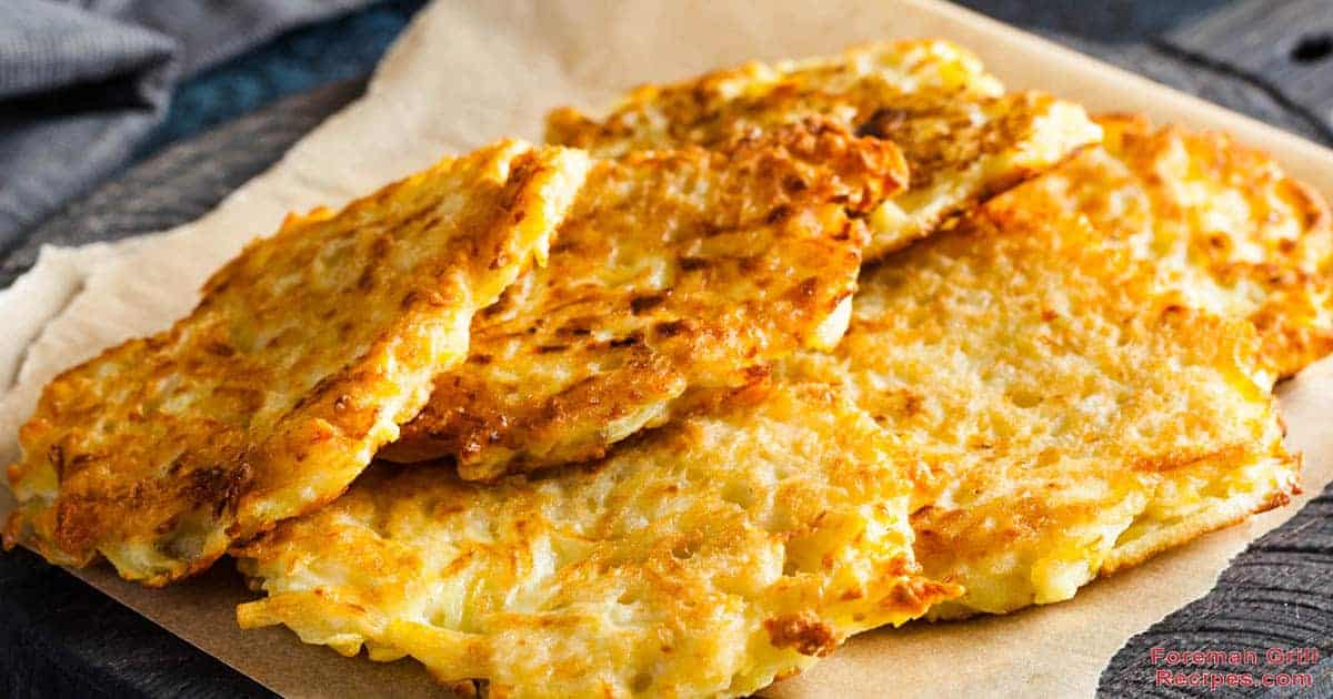 Delicious Grilled Potato Latkes with Grilled Apples Recipe