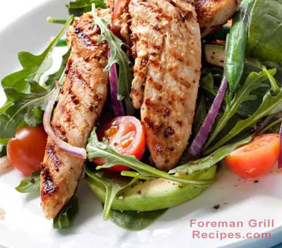 Spicy grilled chicken in a Foreman grill