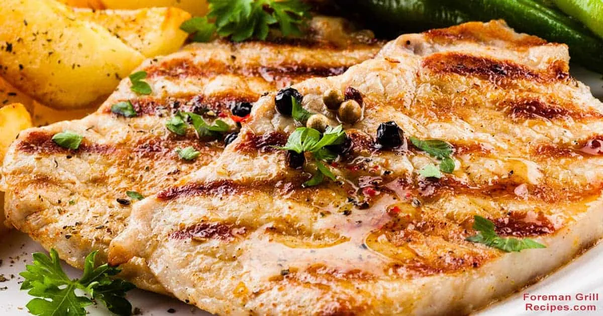 Grilled turkey cutlets