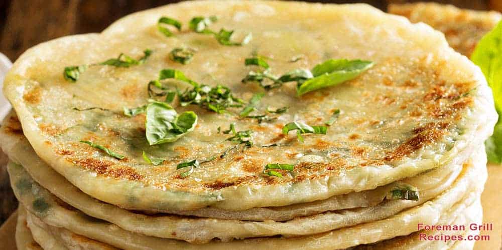 Grilled Cabbage and Green Onion Flatbreads